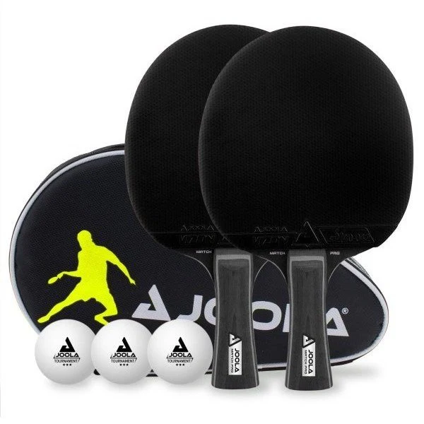 Joola - set Black Duo Pro tafeltennisbatje 2 stuks + ballen + bathoes - Afbeelding 2