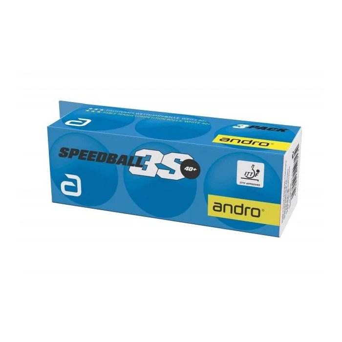 Andro Speedball3S 3 ster tafeltennisbal wedstrijd - wit 3 stuks - Afbeelding 2