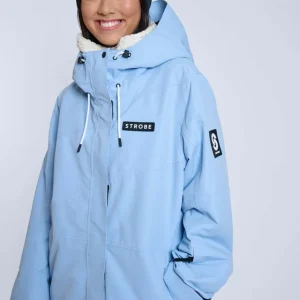 Aura Ski Jas Serenity Blue – Dames Old logo